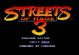 Play <b>Streets of Rage 3 - Pokemon Edition</b> Online